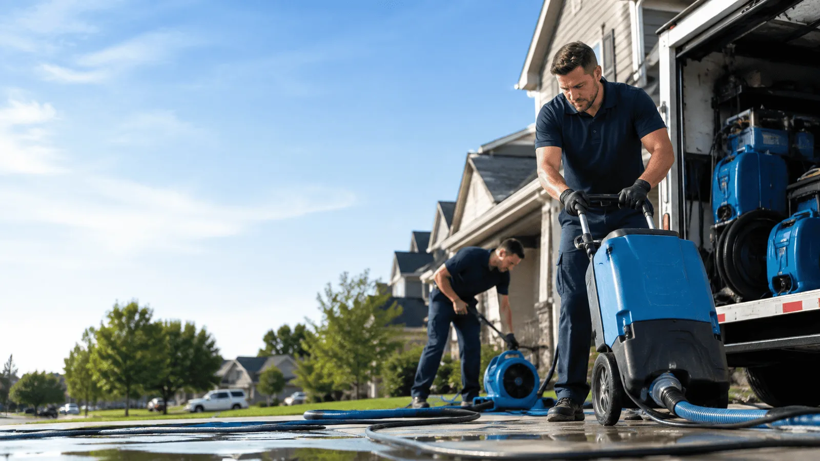 Dehumidification being performed in Richfield Springs, NY